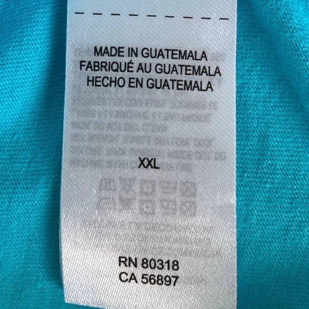 Lucky Brand Sky Blue Short Sleeve T-Shirt Sz XXL - Picture 7 of 7